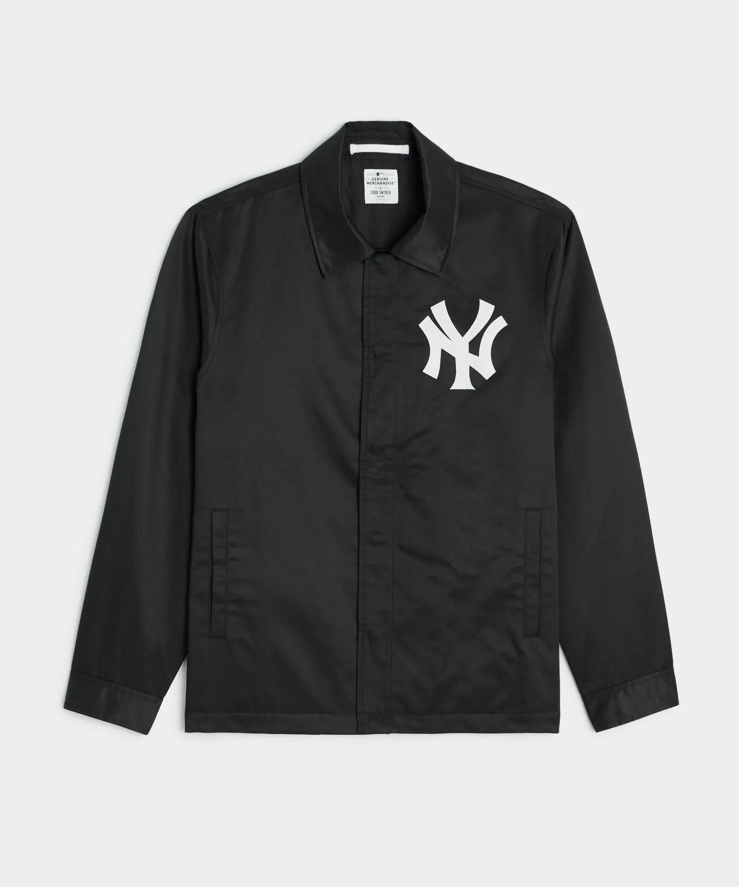 Todd Snyder X MLB Yankees Satin Coaches Jacket in Black