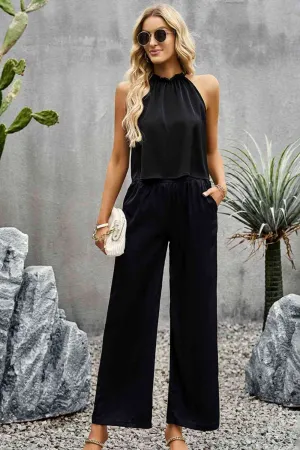 Wide leg Pants Set