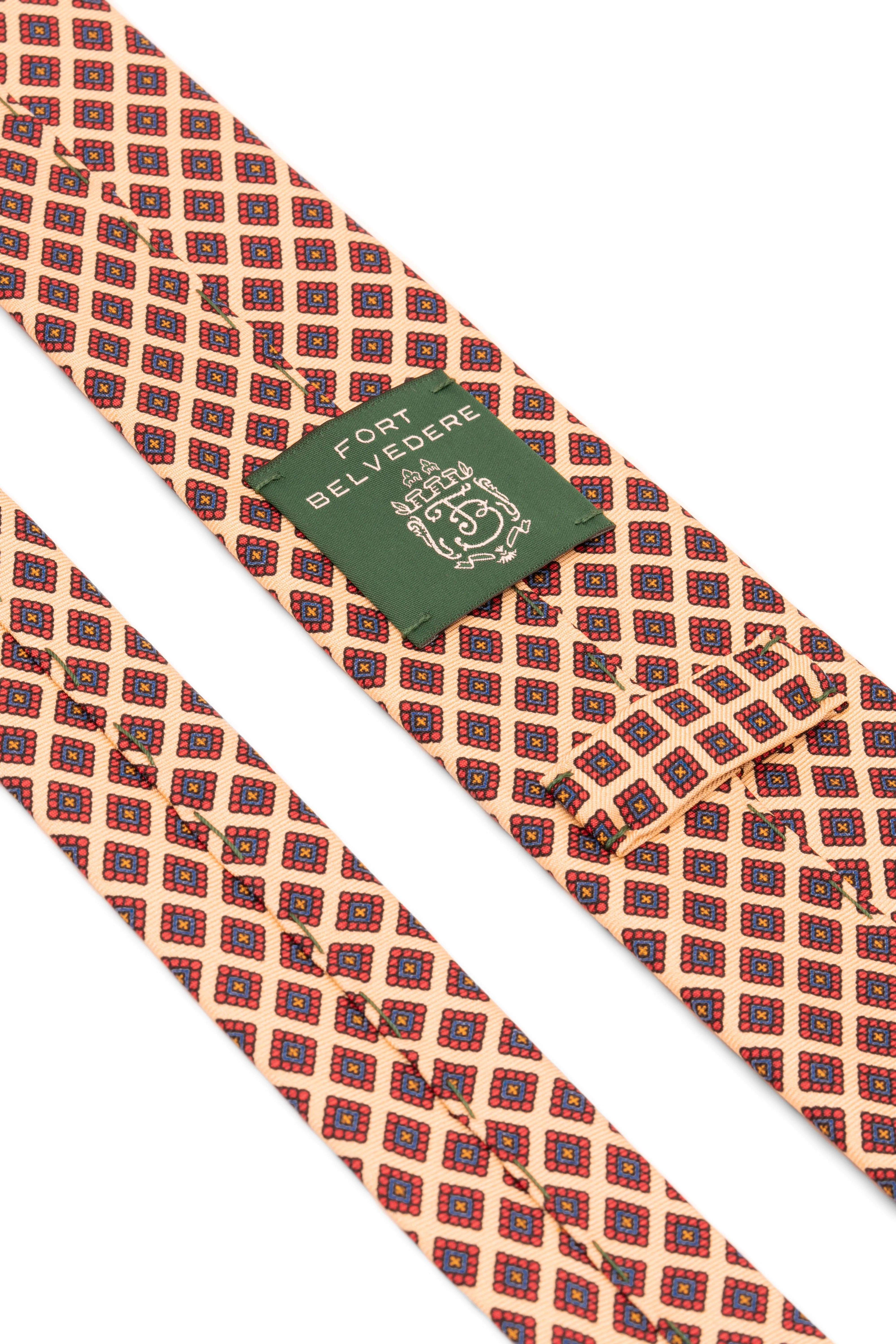 Yellow Diamond Madder Silk Tie